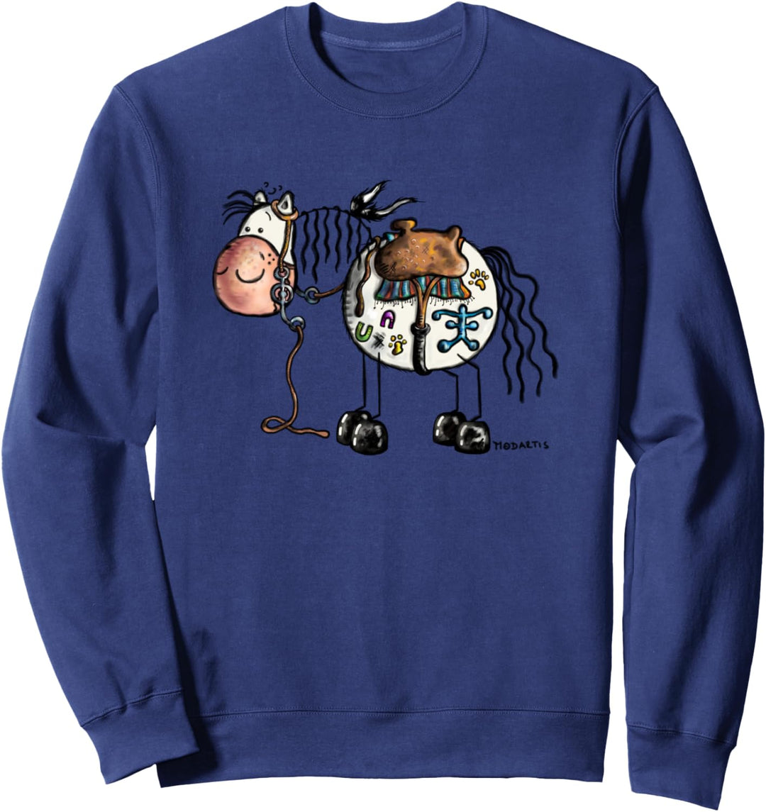 Happy Westernpferd I Westernreiten Appaloosa Pferd Fun Sweatshirt