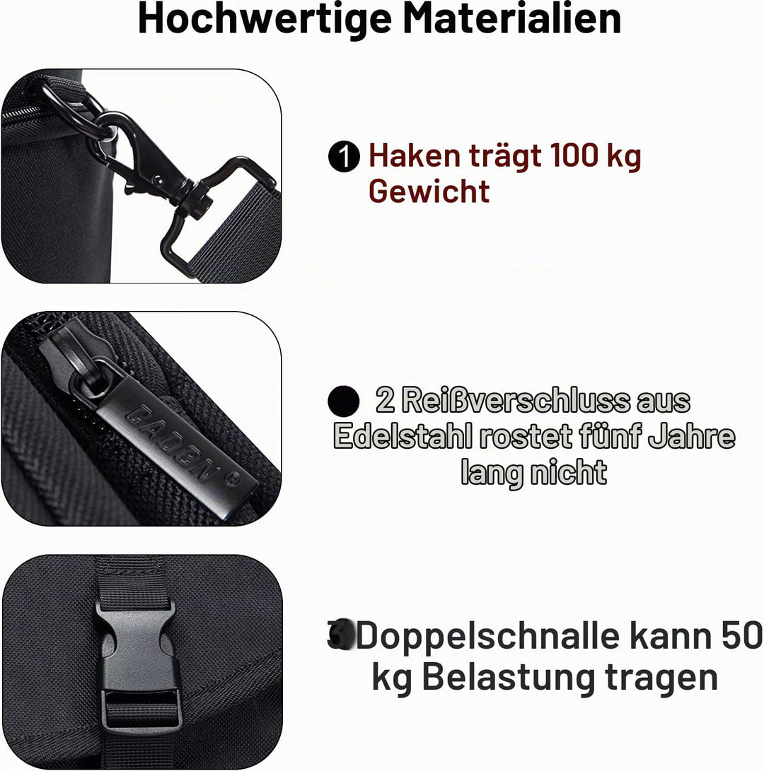 CADeN Large Camera Messenger Bag Case Schultertasche mit Stativhalter Kompatibel für Nikon, Canon, S
