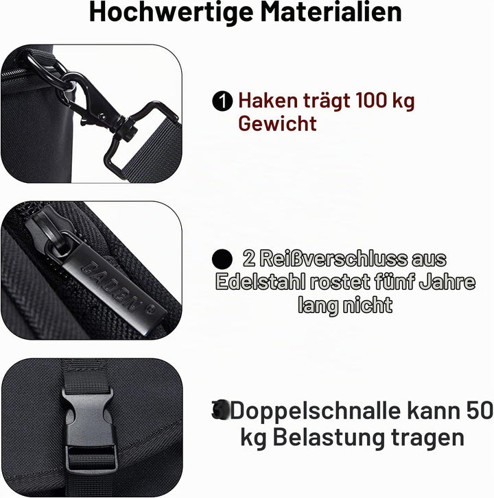CADeN Large Camera Messenger Bag Case Schultertasche mit Stativhalter Kompatibel für Nikon, Canon, S
