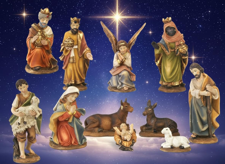 Paben Weihnachtskrippe aus Kunstharz, 11