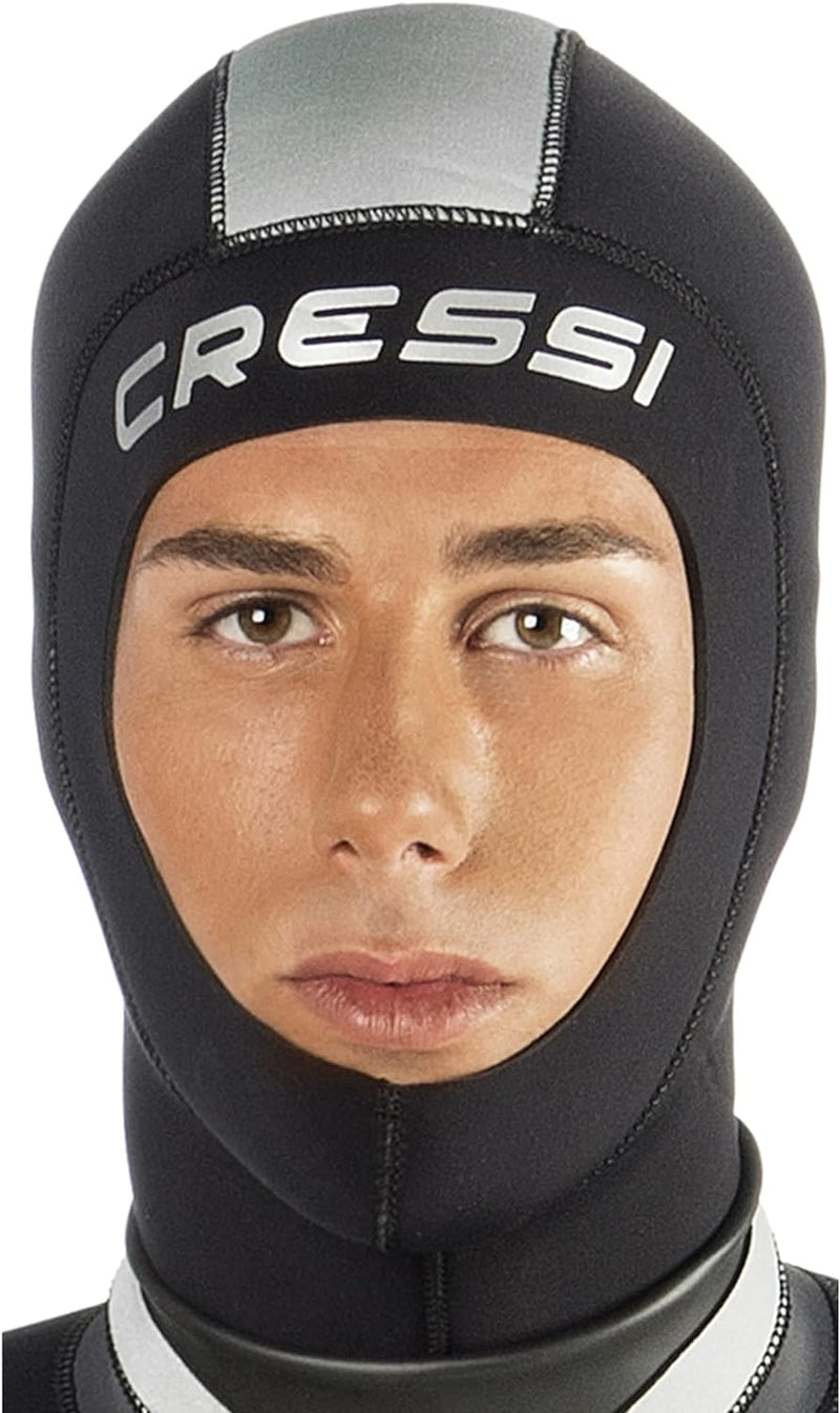 Cressi Standard 3mm Wetsuit Hood - Black M/3-4 Schwarz, M/3-4 Schwarz