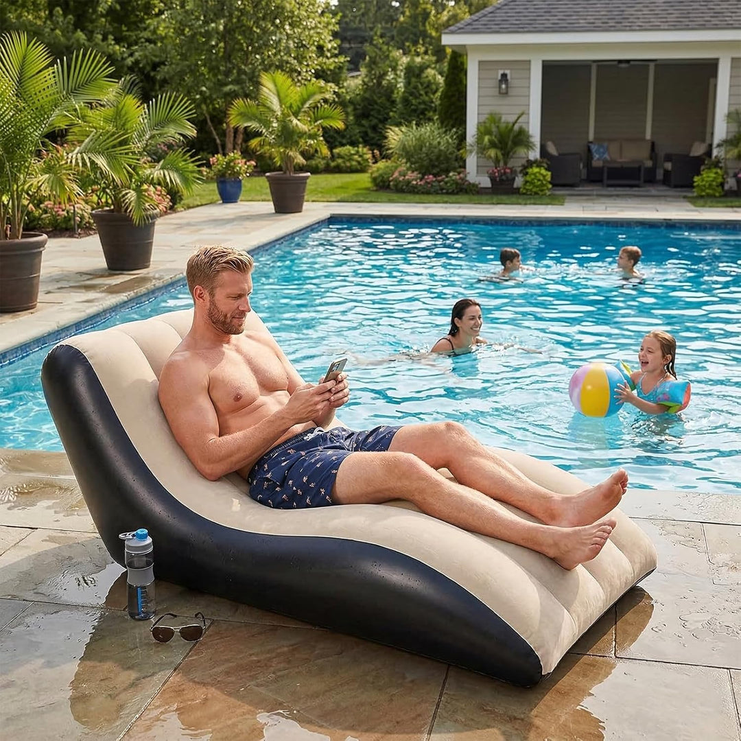 Aufblasbares Sofa, Aufblasbarer Sessel, Wasserdichtes Luftsofa Aufblasbares, Sessel, Sofa und Couch