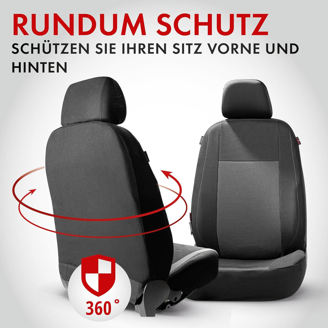 Walser Premium Autositzbezüge Ardwell mit Reissverschluss Qualitätssieger Sehr Gut* Sitzbezüge Auto,