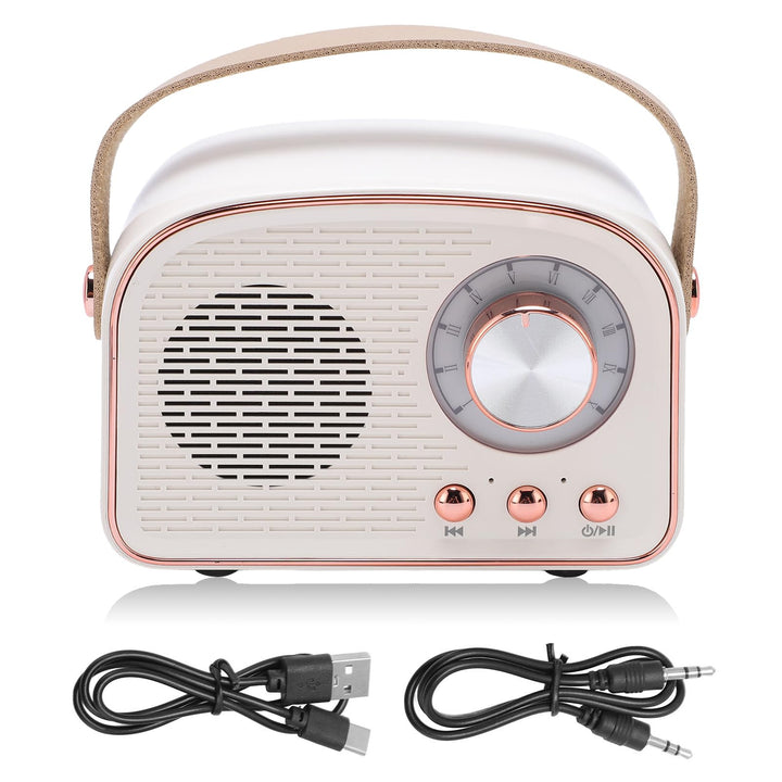 Garsent Retro BT -Lautsprecher, Kleiner Handheld Tragbares Vintage -Dekor für Home Outdoor DW21, 500