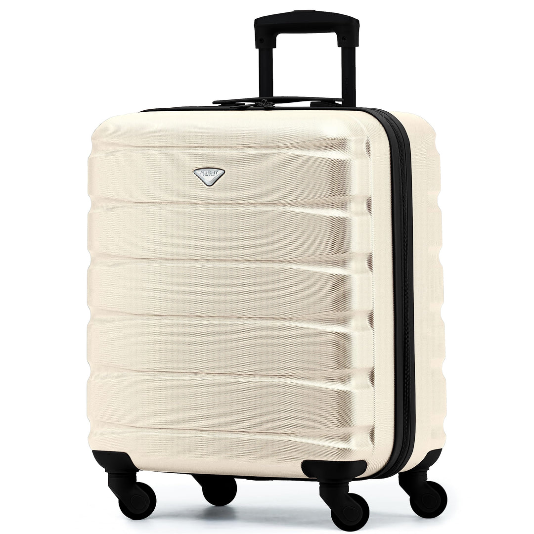 Flight Knight Leichte 4-Rad-ABS-Hartschalenkoffer, Handgepack, zugelassen fur Fluggesellschaften, ei