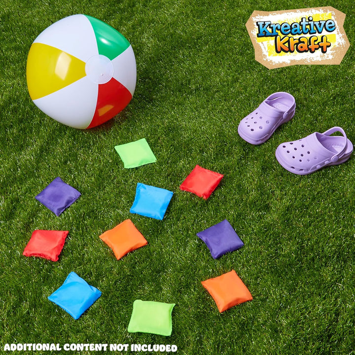 KreativeKraft Cornhole Säckchen, 10er- oder 20er-Pack Bunte Bean Bags - Outdoor Spiele für Kinder 10