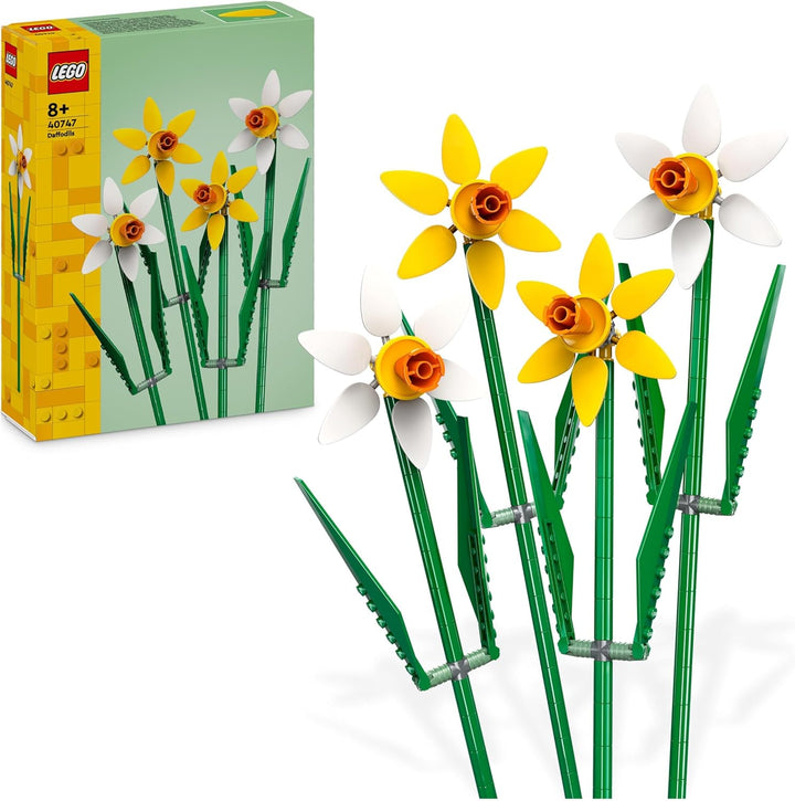LEGO Creator Narzissen, Künstliches Blumen-Set für Kinder, Blumenstrauss Bausatz & Creator Lotusblum