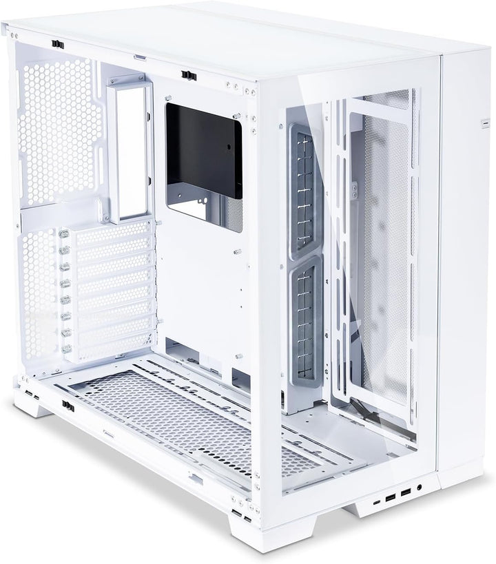 Lian Li ATX O11 Dynamic EVO Midi-Tower Weiss - PC-Gehäuse mit 2-Kammer-Design, E-ATX, ATX, Micro-ATX