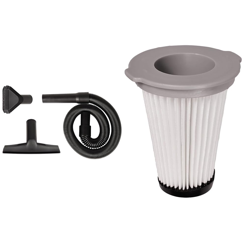 Einhell Staubsauger Zubehör Set & Waschbarer Filter (Faltenfilter für Akku-Stielstaubsauger TE-SV 18