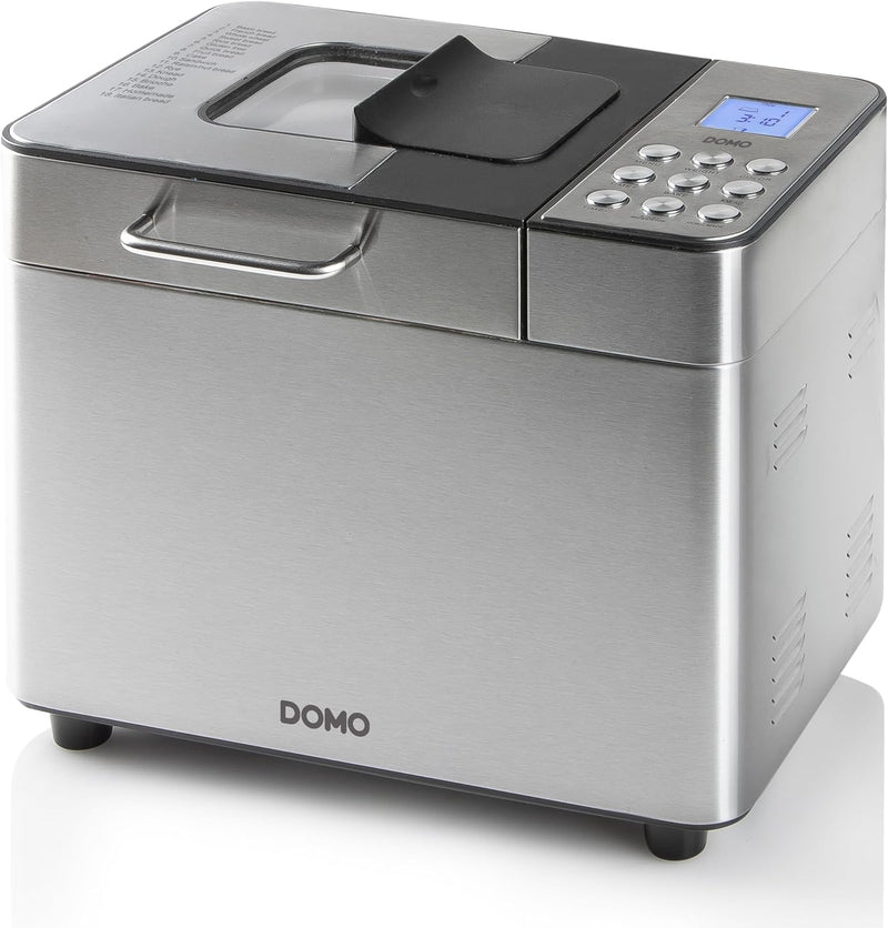 DOMO B3971 Brotbackautomat Schwarz, Silber (matt), Kunststoff