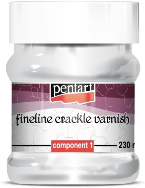 Pentart 2-Component Fineline Crackle Varnish 2x 230 ml