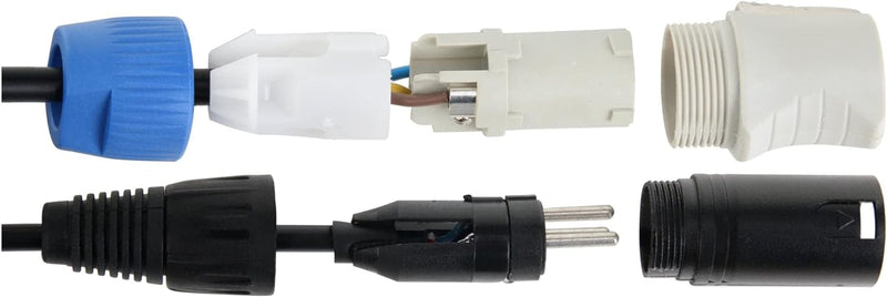 Pronomic Stage PPD-5 Hybridkabel Powerplug/DMX 10m (ideal zur Verkabelung von Lichteffekten & Bühnen