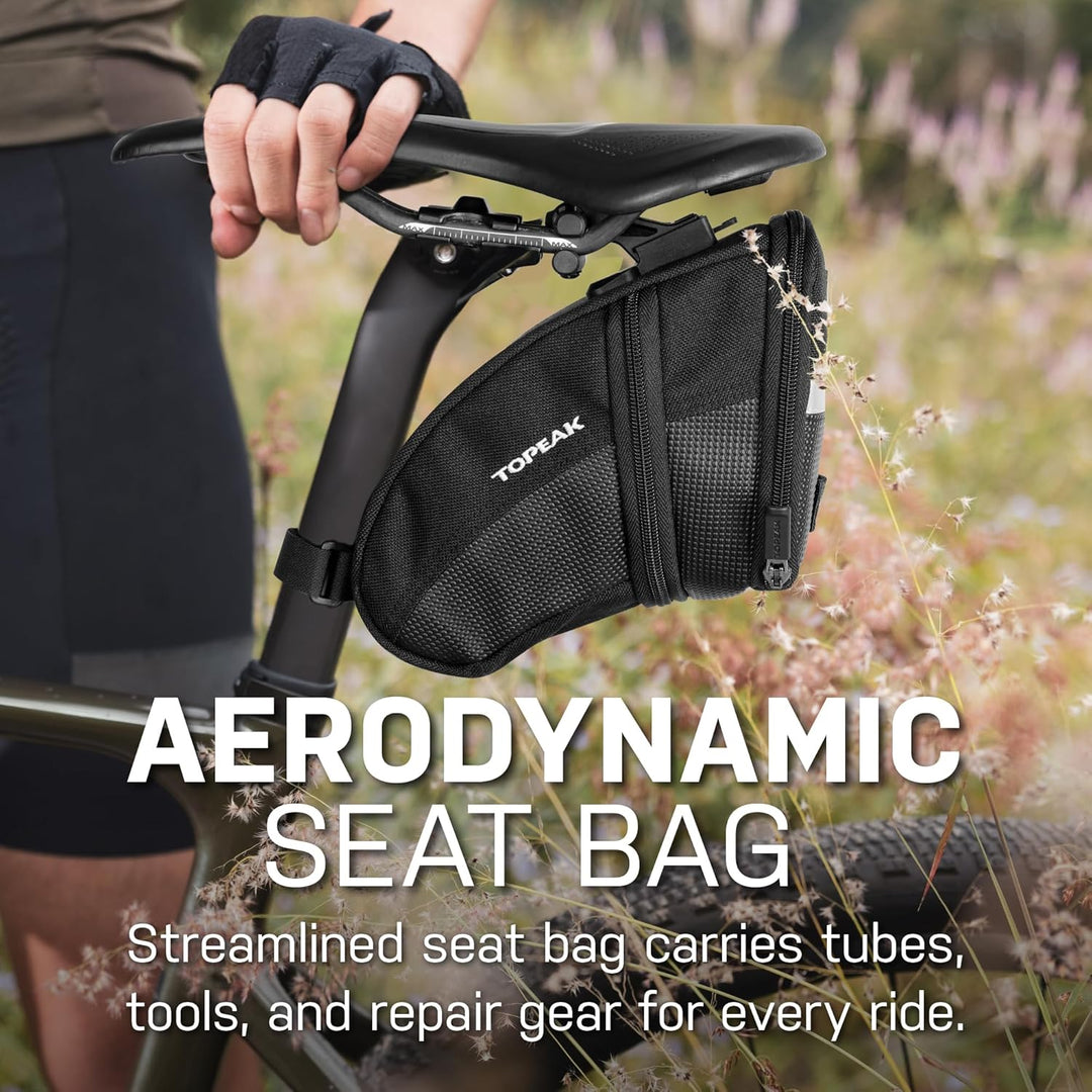 TOPEAK Satteltasche AERO Wedge - L Schwarz, Schwarz