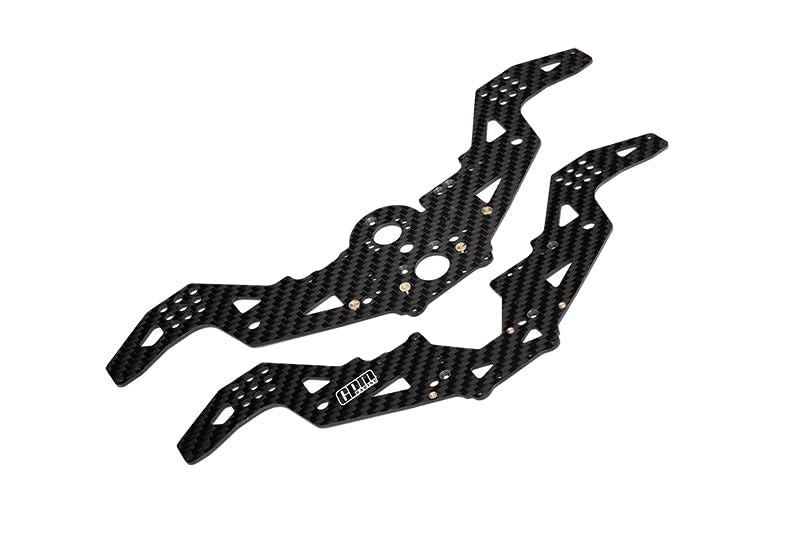 GPM Carbon Fiber Chassis Side Panels for LOSI 1/18 Mini LMT 4X4 Brushed Monster Truck RTR LOS01026 U