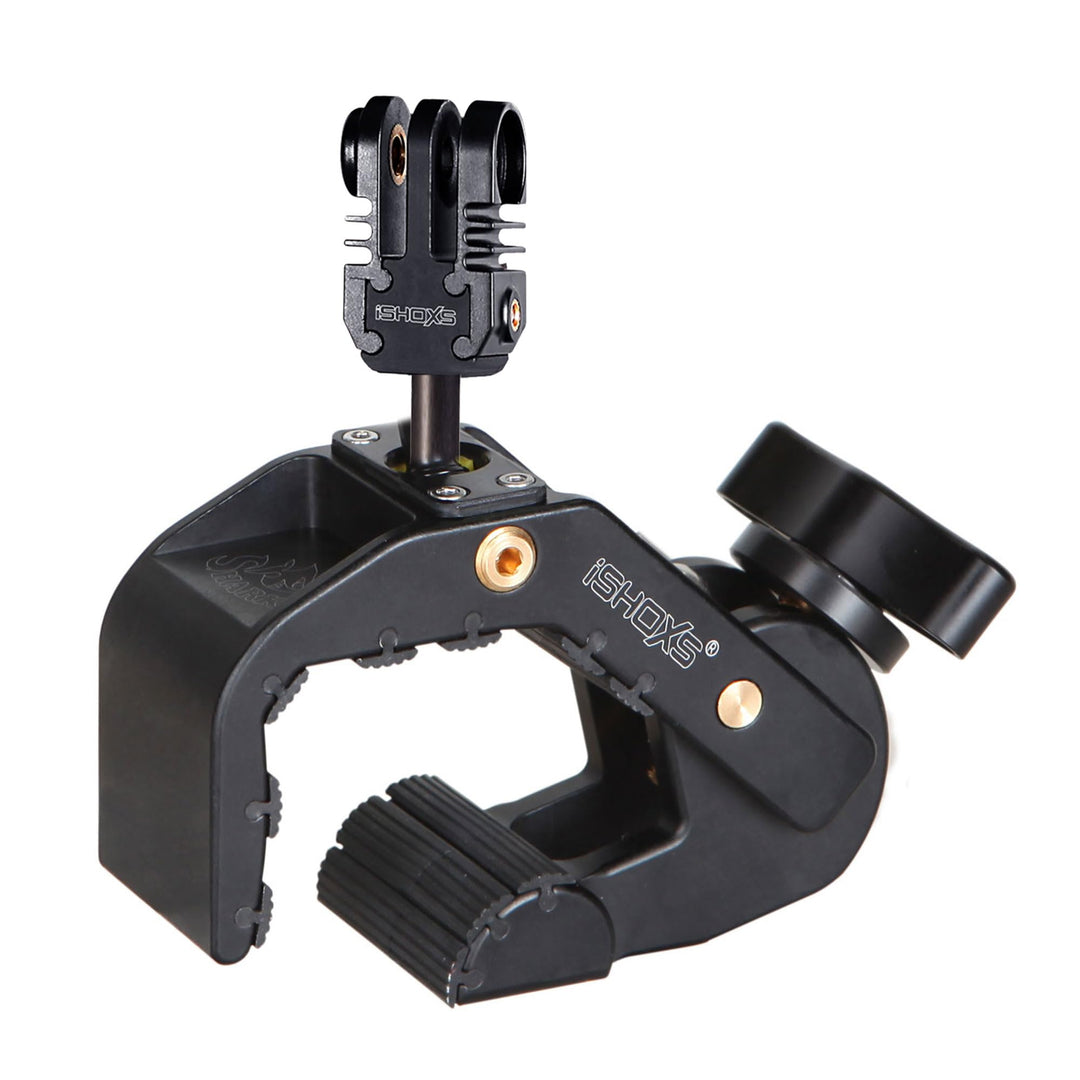 iSHOXS Shark | Rohrhalterung Sitzrohrklemme Lenkerhalter | passend für Gopro und kompatible Action c