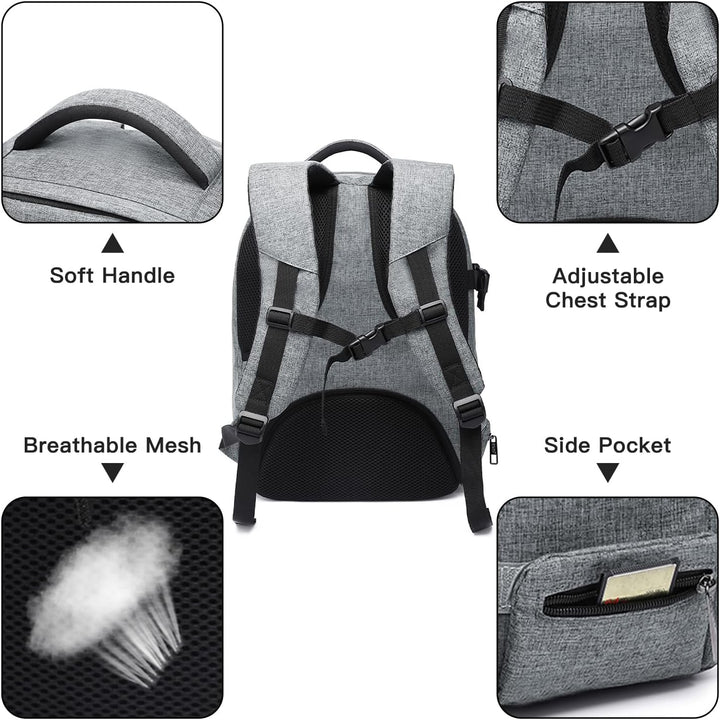 KONO Kamerarucksack Fotorucksack Kamera Rucksack wasserdicht stossfest Kameratasche für SLR Kamera O