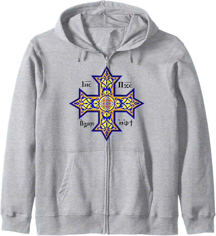 Koptisches Kreuz Kapuzenjacke
