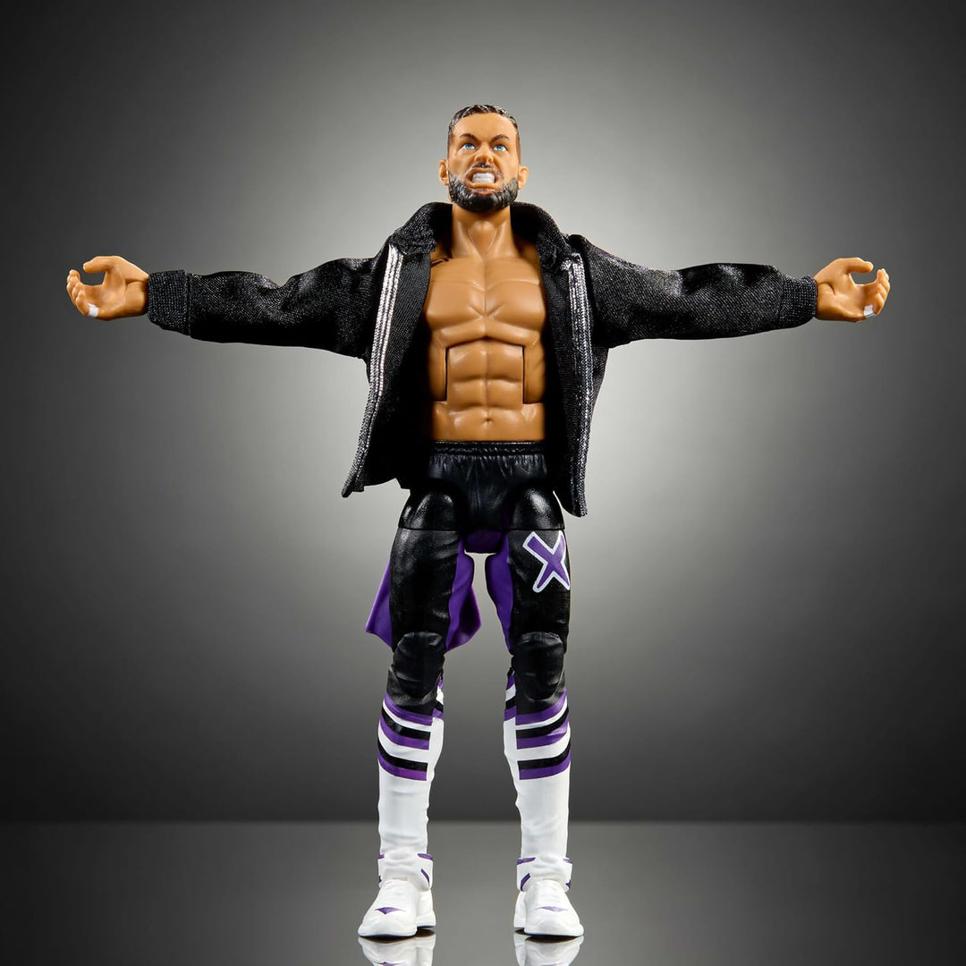 Mattel WWE Elite Actionfigur &amp; Zubehör, 15,2 cm grosses Sammlerstück Finn Balor mit 25 Gelenkpunkten