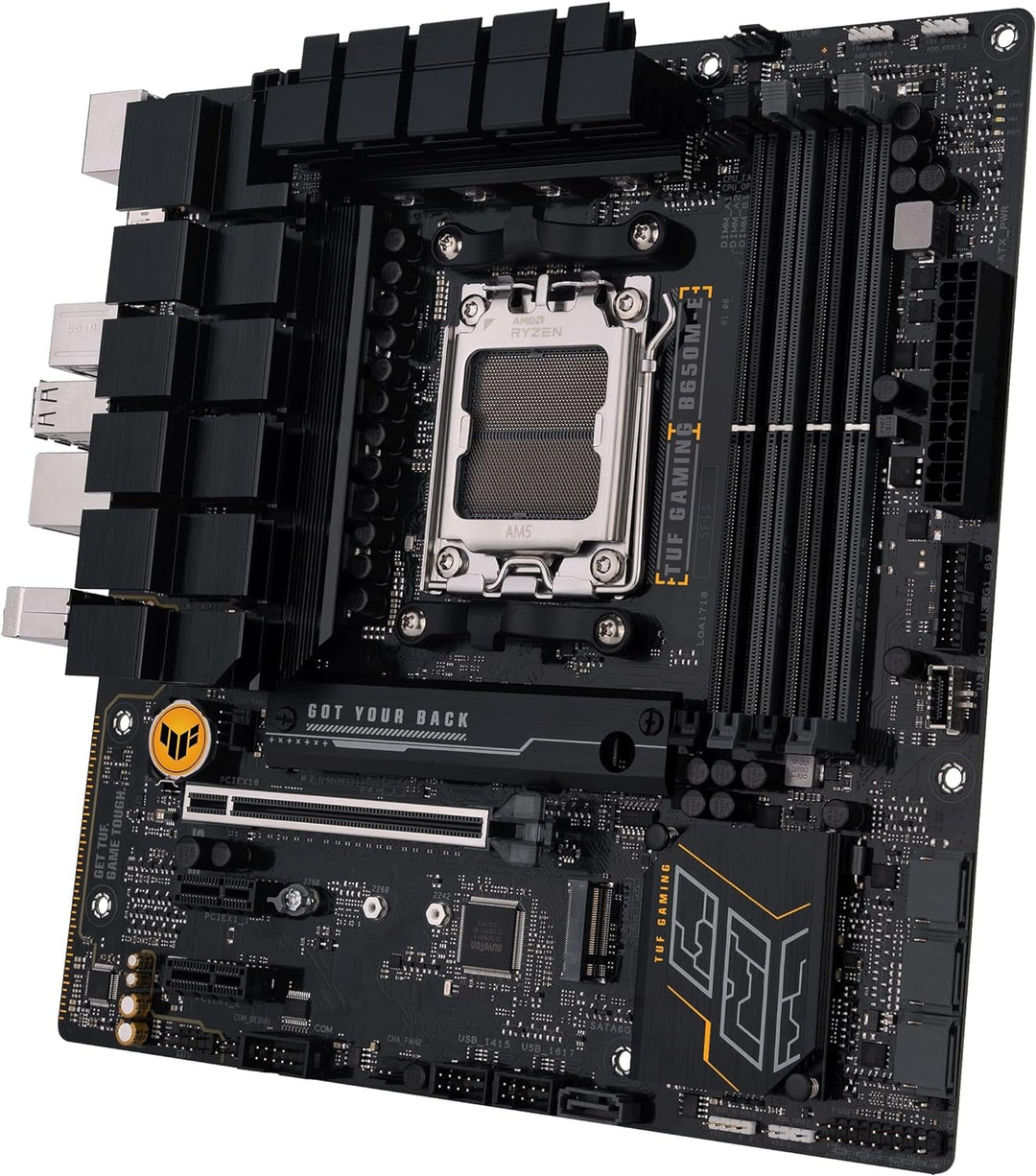 ASUS TUF Gaming B650M-E AMD mATX Mainboard 8+2 DrMOS DDR5, PCIe 5.0, 2 M.2 Steckplätze, Ethernet Rea