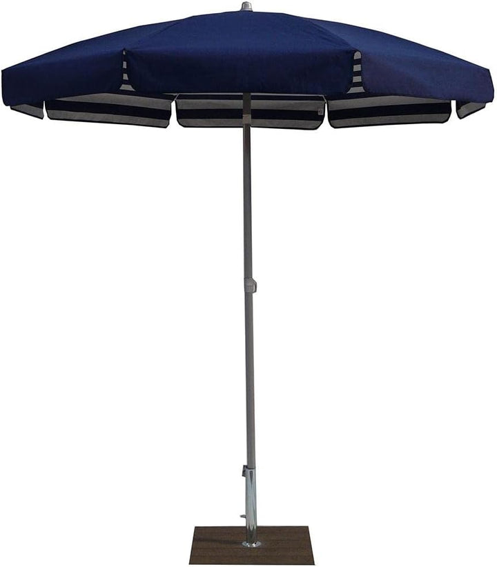 Maffei Art 181 Venezia Sonnenschirm rund Baumwolle Duplex Durchmesser 200 cm Made in Italy blau, bla