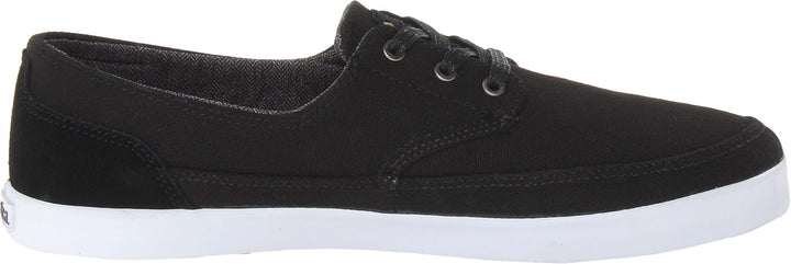 Emerica Herren The Troubadour Low Skateboardschuhe 45.5 EU Black White, 45.5 EU Black White
