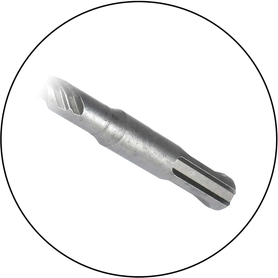 SDS Plus Bohrer 6mm Ø - Länge 6x110 mm (Ideal zum Bohren in Beton/Naturstein/Mauerwerk, 4 Hartmetall