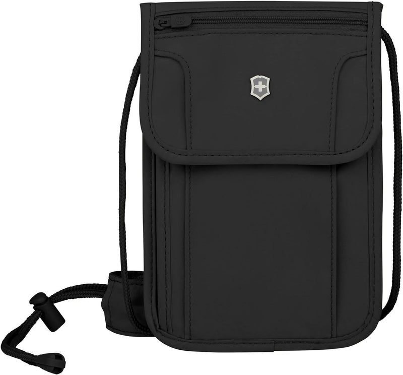 VICTORINOX TA 5.0 Deluxe Concealed Security Pouch, Brustbeutel mit RFID-Schutz, 14 x 1 x 21 cm, Schw