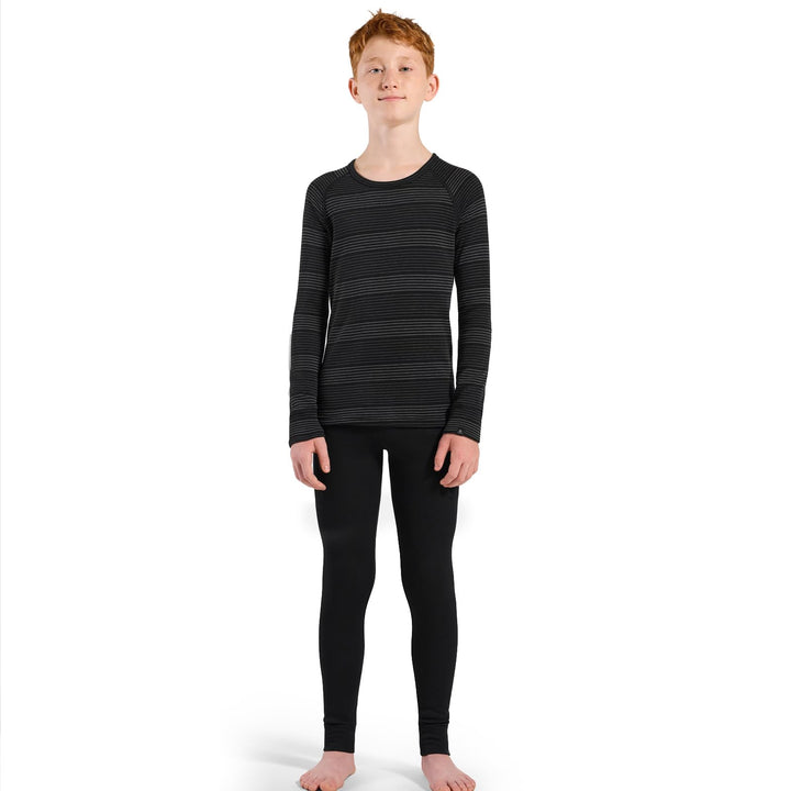 Odlo Active Warm ECO Baselayer Black - Grey Melange 104, Black - Grey Melange 104