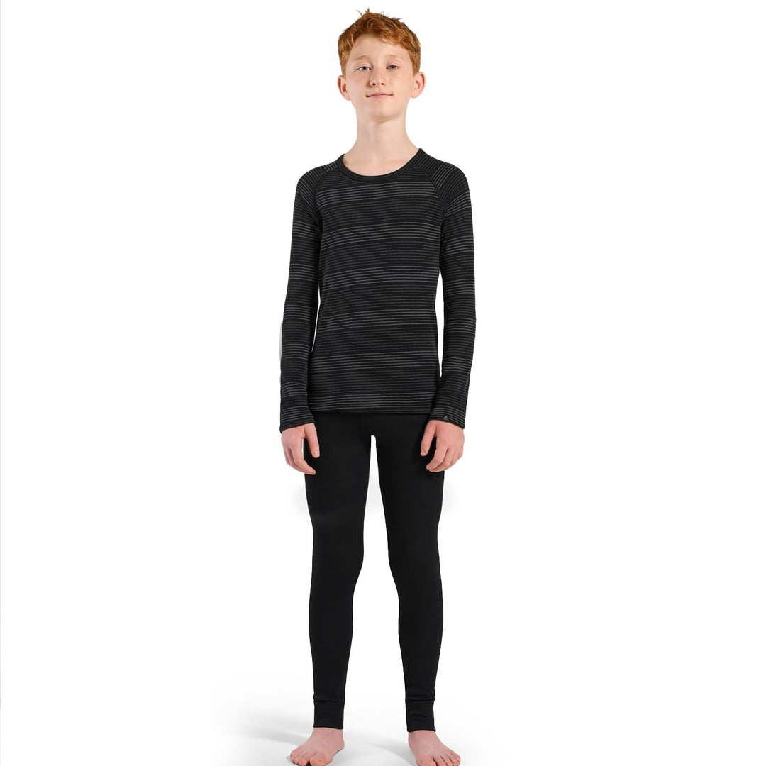 Odlo Active Warm ECO Baselayer Black - Grey Melange 104, Black - Grey Melange 104