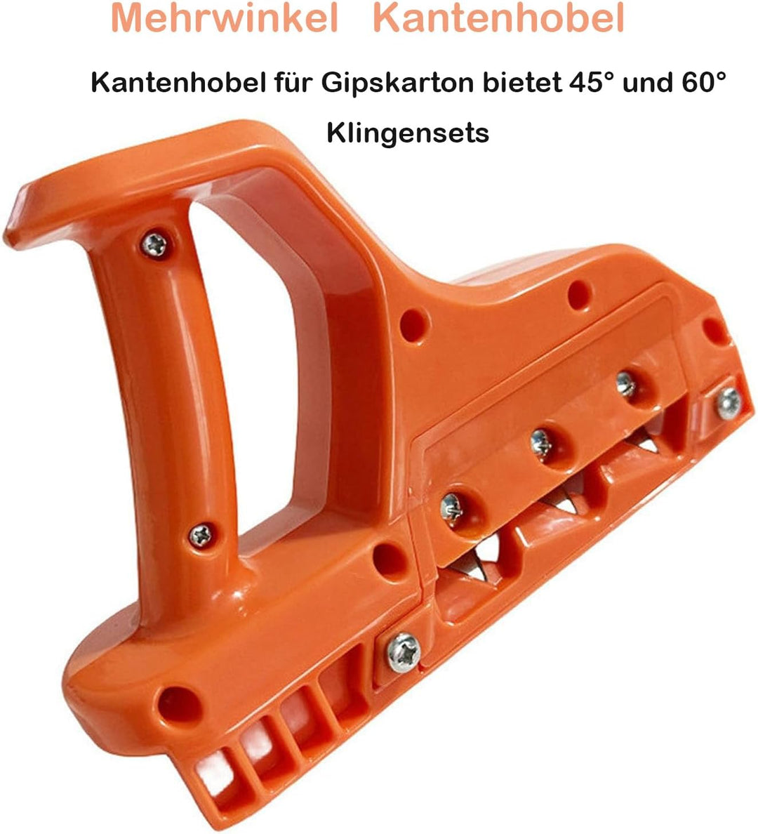 KEWAYO Kantenhobel für Gipskarton, Gipskarton Hobel mit 45° und 60° Klingensatz, Robust Gipskarton S