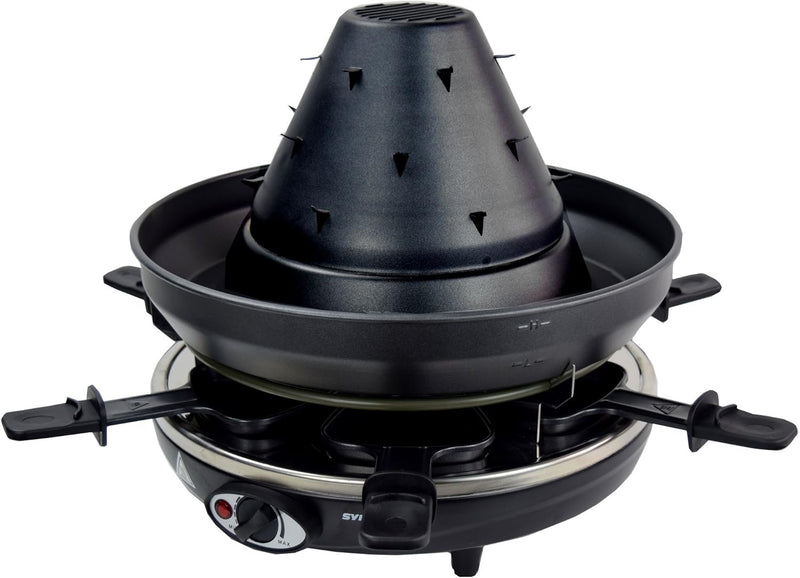 Syntrox Germany Tatarenhut Tischgrill Elektrogrill Grill Raclette für 6 Personen