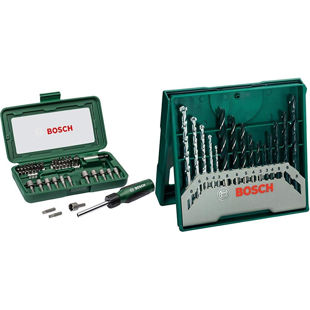 Bosch 46tlg. Schraubendreher-Set & 15tlg. Mini-X-Line Mixed-Set Mini-X-Line Mixed Set, Mini-X-Line M