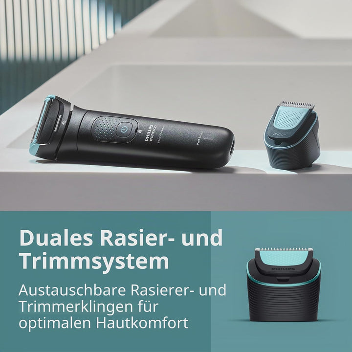 Philips Norelco BG7480/50 Body Groomer 7000 Series, Ganzkörperpflege, konturfolgender 2D-Flexkopf, d