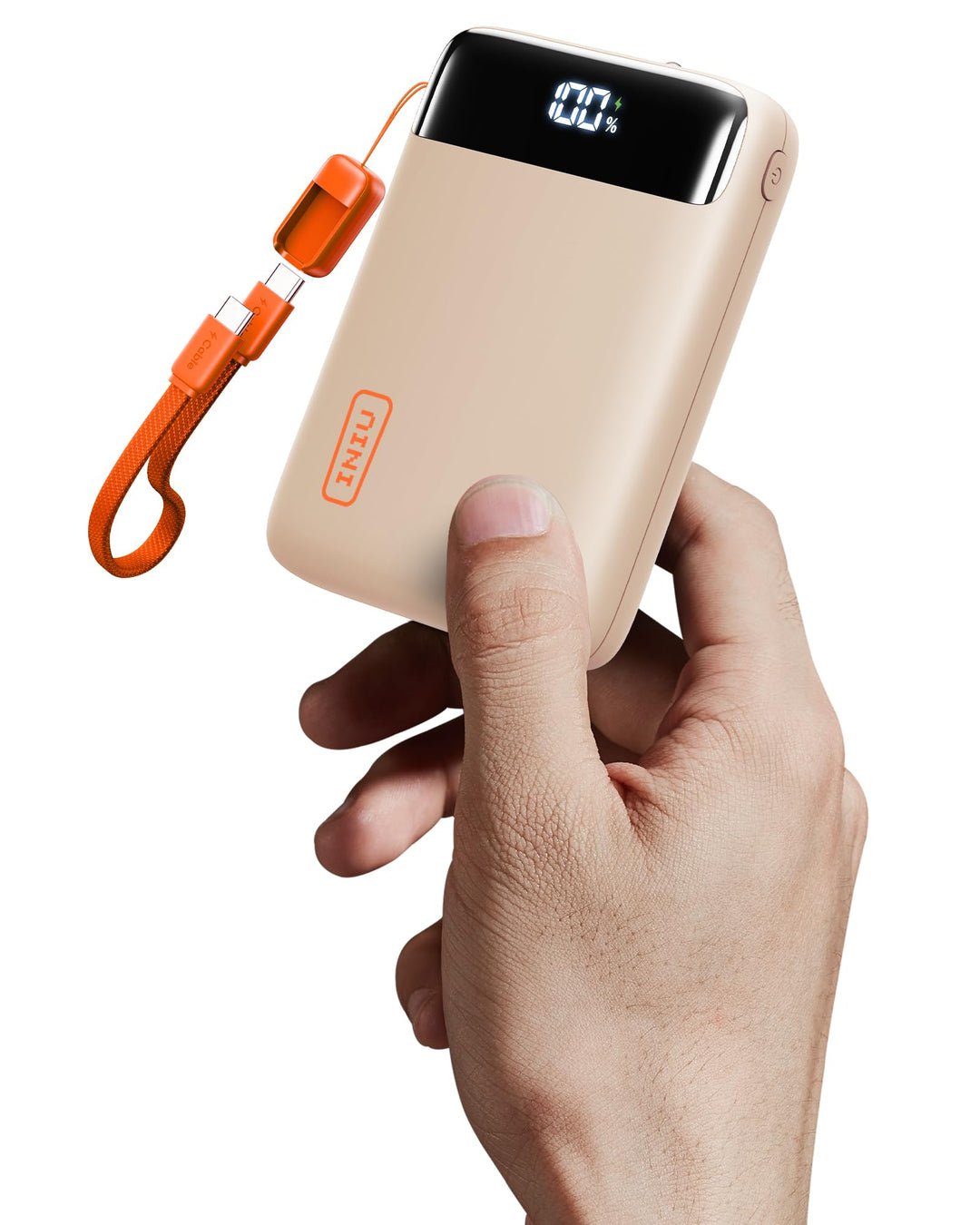 INIU Power Bank, Ultra Klein 20000mAh 22.5W Schnellladefunktion Power Bank, USB-C In&Out Externe Han