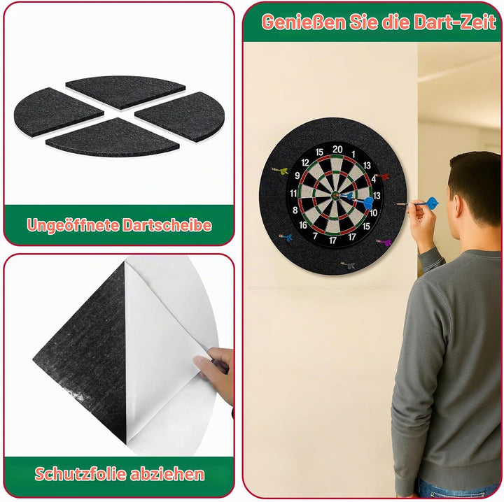Rdutuok Profi-Surround &amp; Wandschutz für Dartscheiben, Dart Catchring Surround – Schutzring und Umran