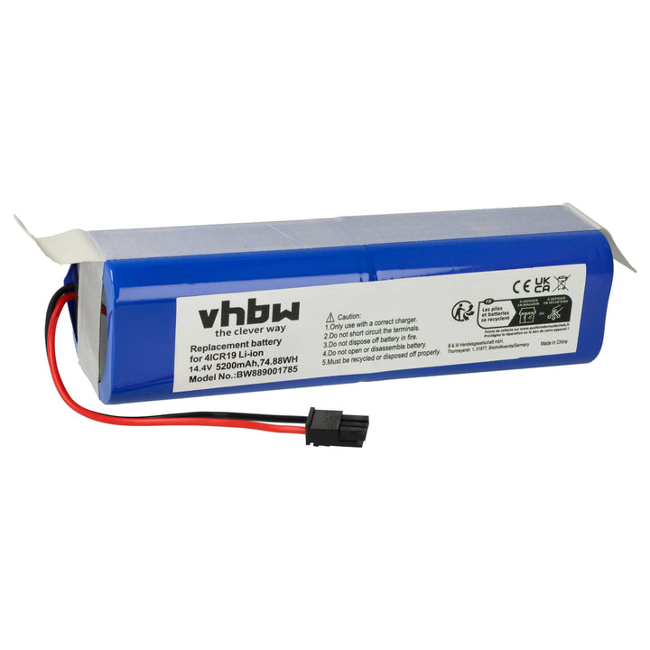 vhbw 1x Akku kompatibel mit Eufy RoboVac X8 HYBRID, X8, T226X, X8 Pro SES, X8 Pro, X8 HYBRID White S