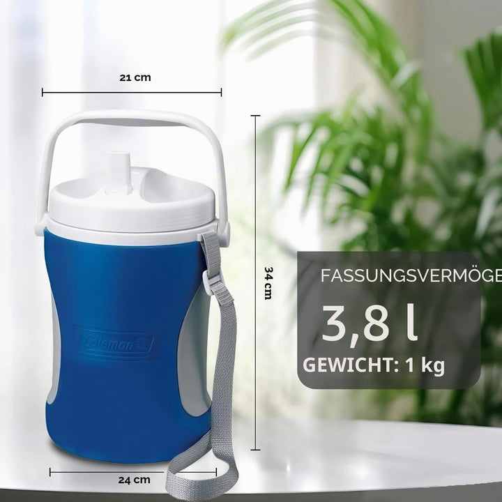 Coleman Performance Jug Cooler 3.8L Kleine Eisbox Wasserkühler Spender Getränkeeiskübel Einzeln, Ein