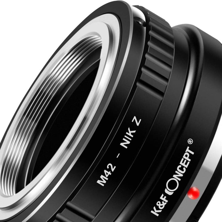 K&F Concept M42-NIK Z Bajonettadapter Objektiv Ring für M42 Objektiv auf Nikon Z 7 und Nikon Z 6 Spi