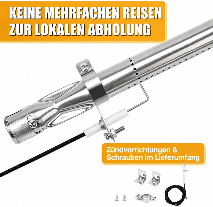 GFTIME 36.7 bis 51CM Universal Brenner für Charbroil, Napoleon, Landmann, Enders, Barbecook, Tepro,