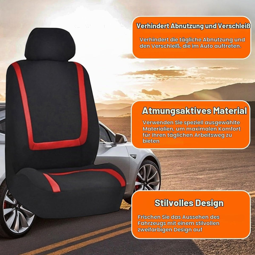 JNNJ 9 Stück Klassisch Autositzbezüge Sitzschoner Auto Schonbezug Autositz, Autositzbezüge Komplette