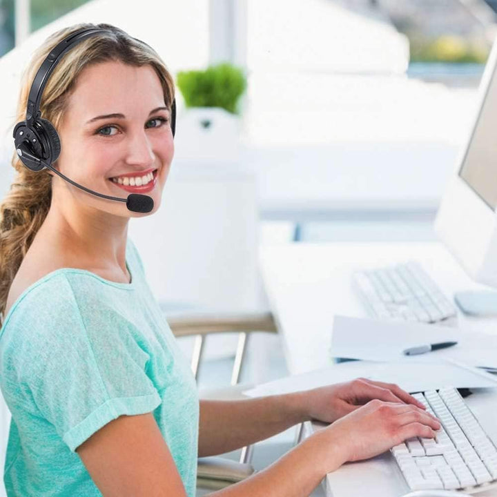 XBC Tech Bluetooth-Headsets mit Mikrofon, kabellose Bluetooth-Kopfhörer, Freisprecheinrichtung, On-E