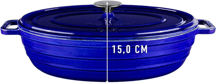 Sallys Gusseisenbräter Alime (Royal Blue Majolika), Royal Blue Majolika