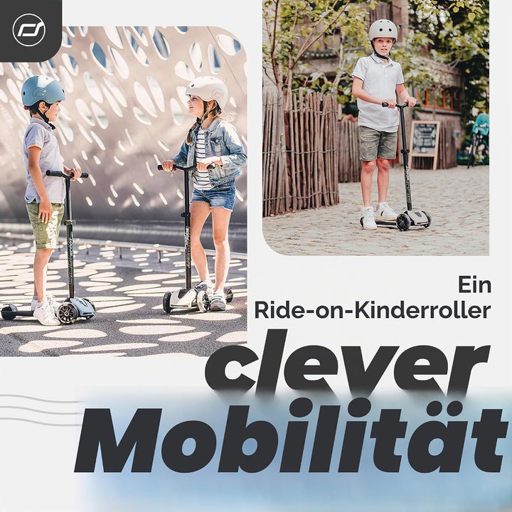 Scoot&amp;Ride Highwaykick 5 LED Scooter, Steel ash, ash