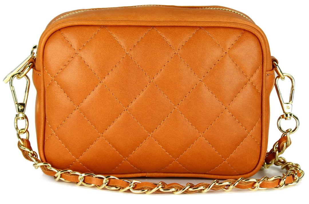Belli italienische Echt Nappa Leder Abendtasche Damentasche kleine Umhängetasche zum Ausgehen gestep