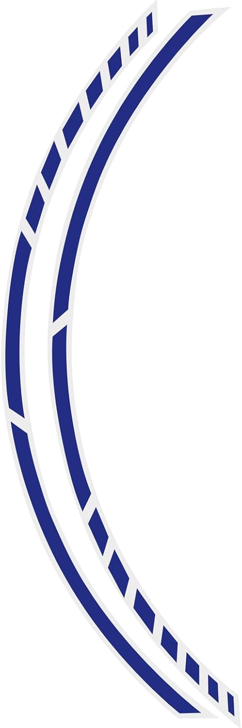 Foliatec PIN Striping Racing Felgenrandaufkleber Motorrad Zierstreifen Felgen Aufkleber, blau Blau 1