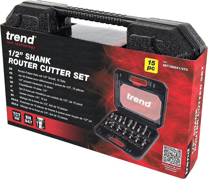 Trend Setss9tc Fräsen-Set, 15 Teile