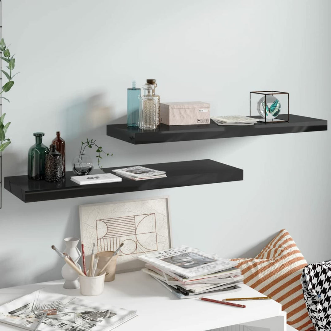 Tidyard 2 STK. Schwebende Wandregale Hängend Wandboard für Schlafzimmer, Küche, Büro, Badezimmer, Wo
