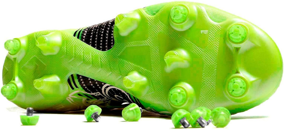 12 Tacos Fussballersatzteile aus Gummi für Fussballstiefel Gelb, Fluoreszierend, Gelb, Fluoreszieren