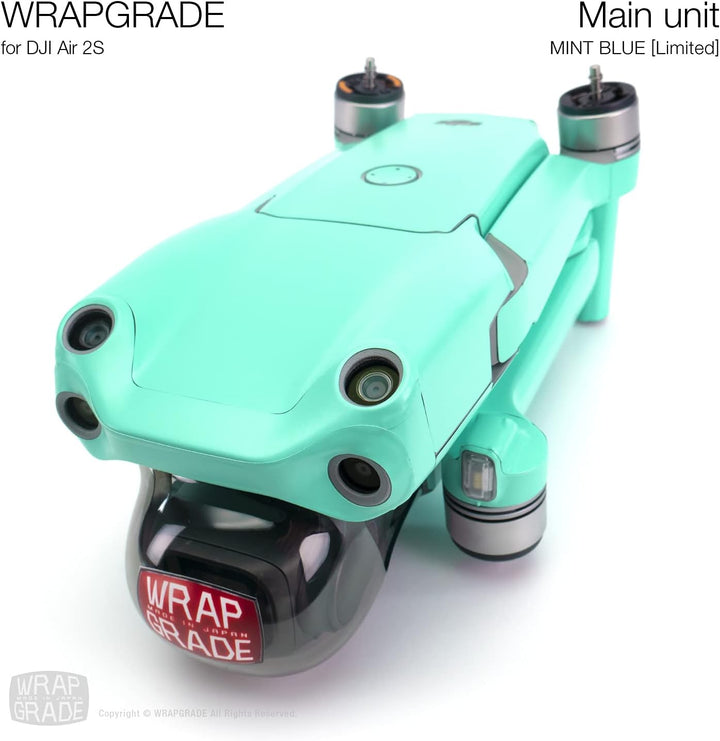 Wrapgrade Main Unit Skin kompatibel mit DJI Air 2S (Mint Blue), Mint Blue