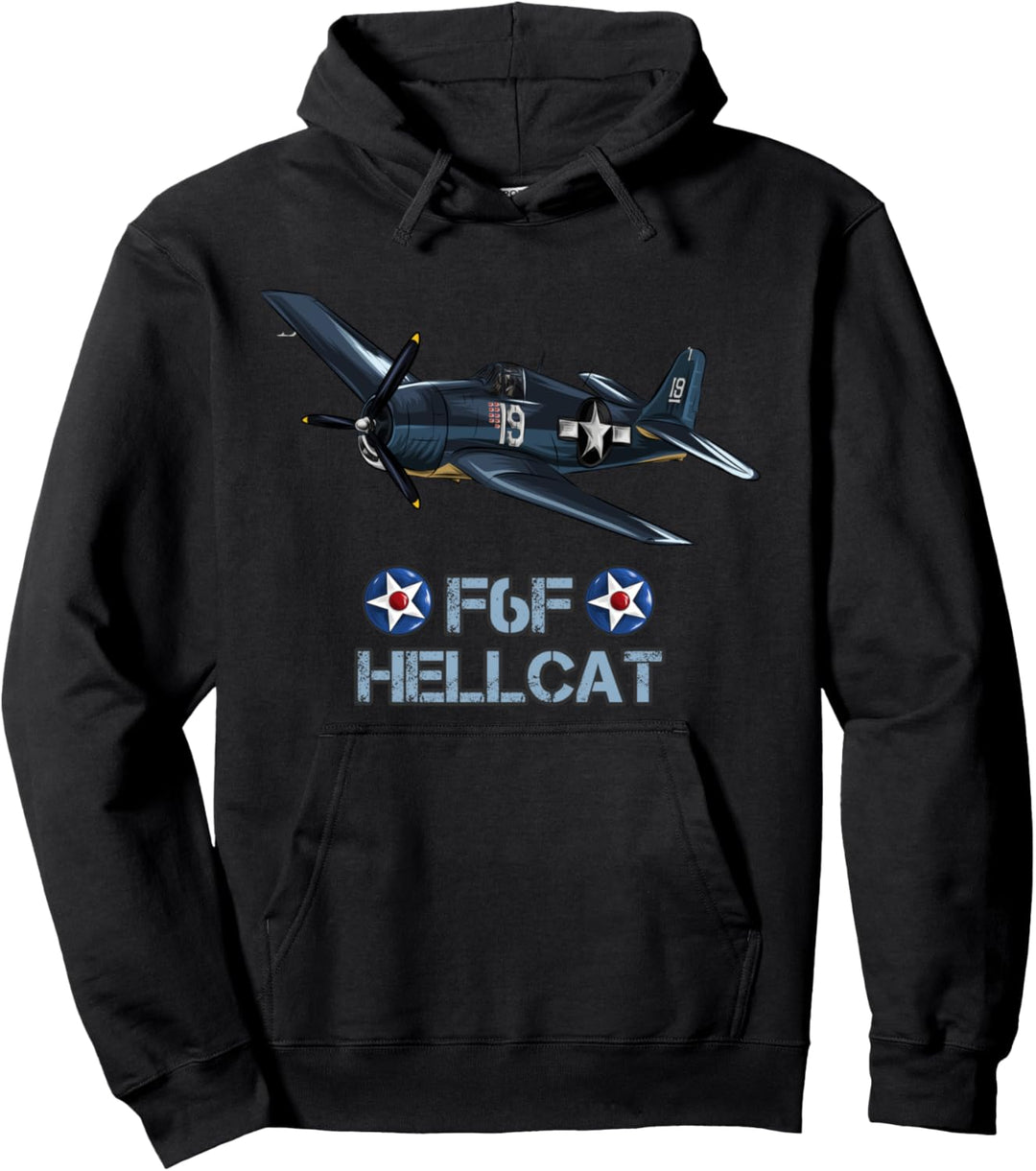 Weltkrieg 2 F6F Hellcat Kampfflugzeug Pullover Hoodie